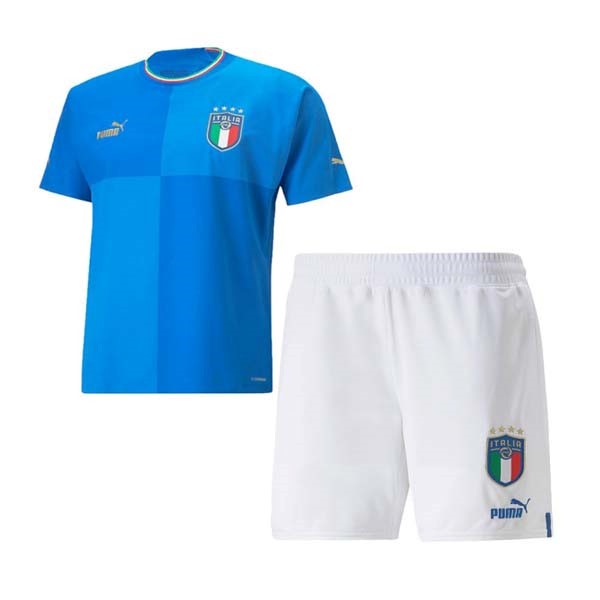 Camiseta Italia 1ª Niño 2022 Azul